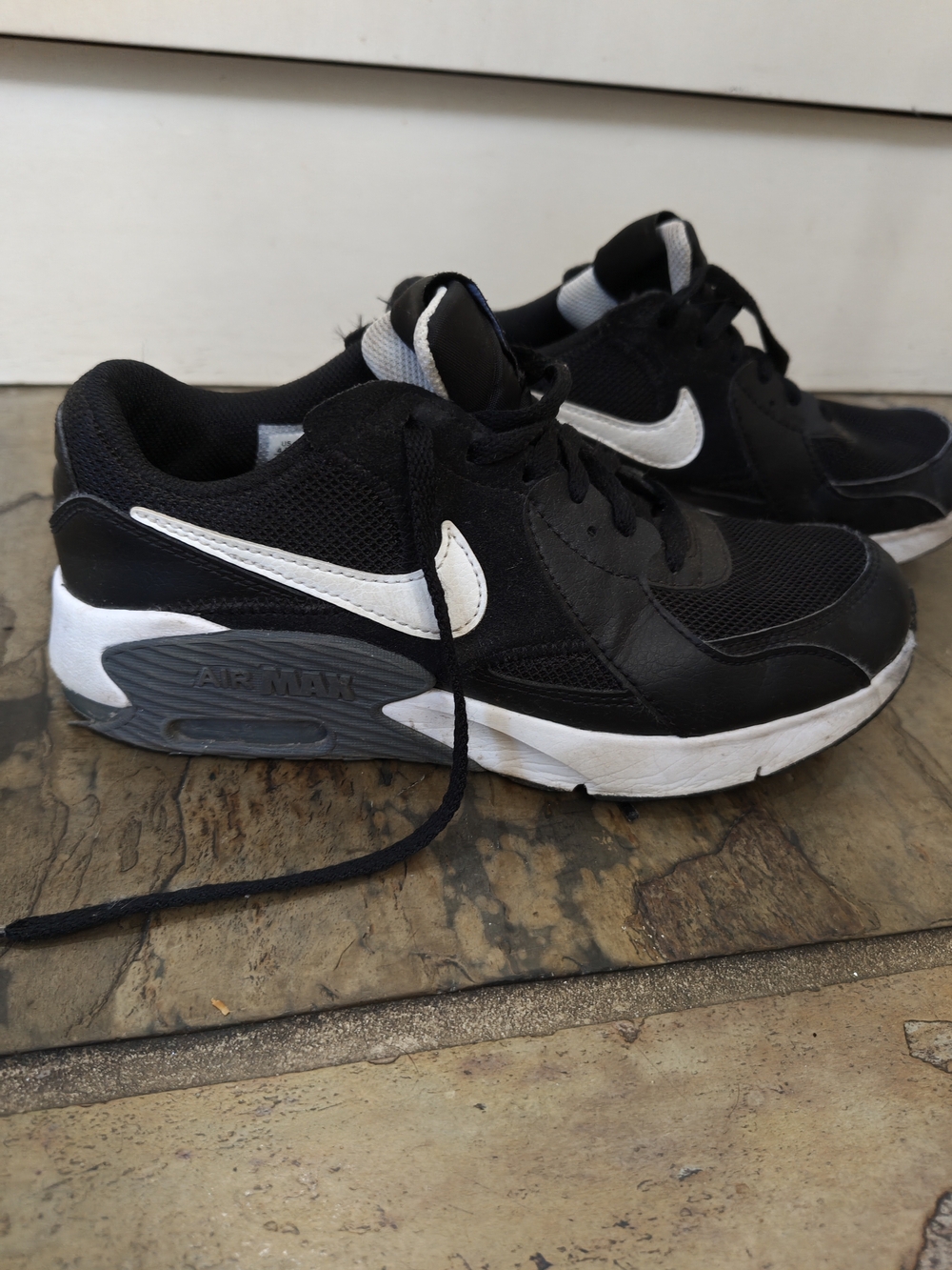 Nike Kids' Black & White Air Max Trainers
